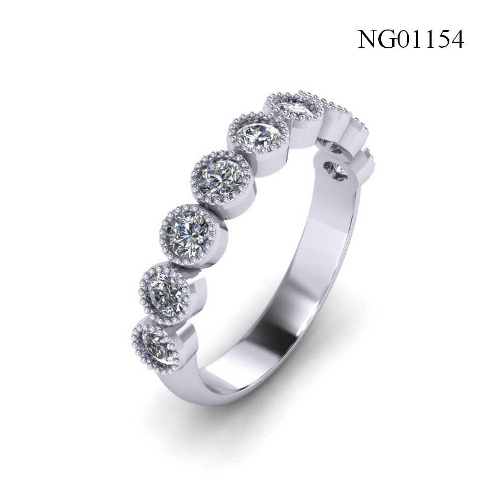 NHẪN NỮ PLATINUM GẮN ĐÁ QUÝ NG01154