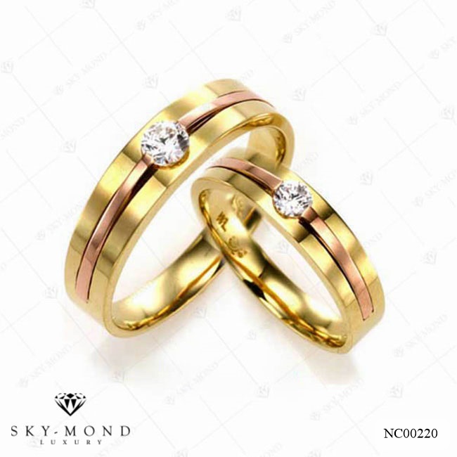 nhẫn cưới vàng 18k