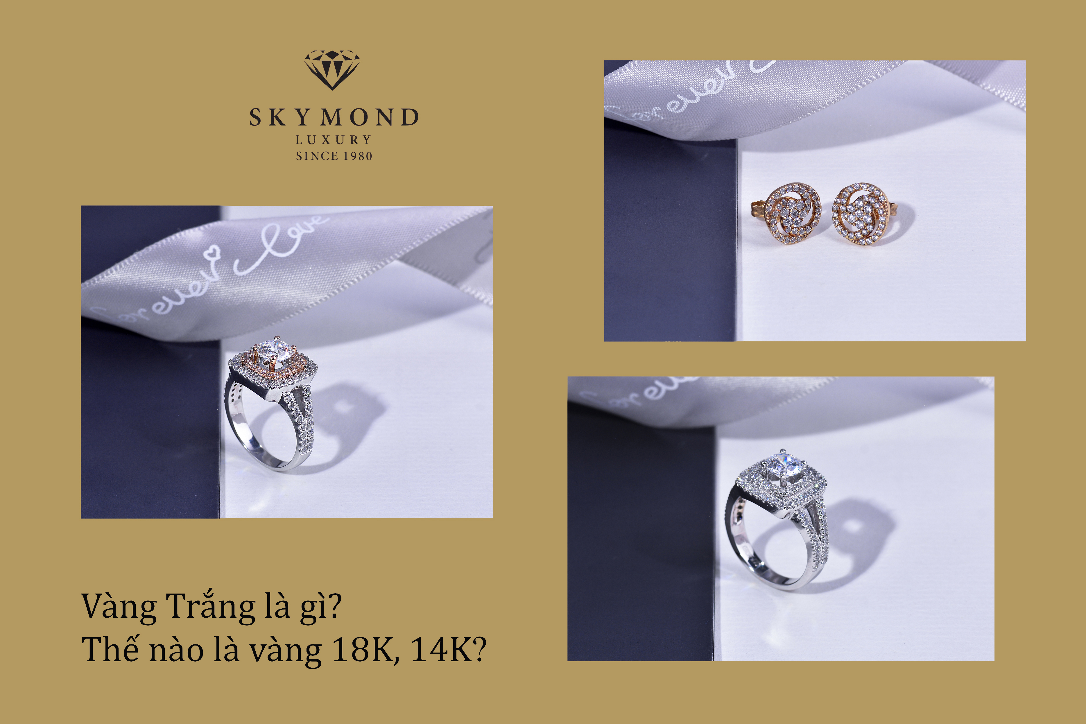 Vàng Trắng là gì? Thế nào là vàng 18K, 14K?