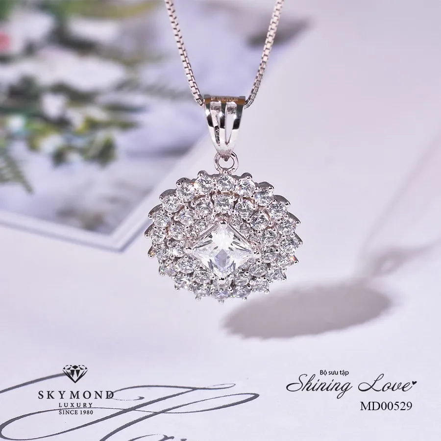 mặt dây trang sức platin