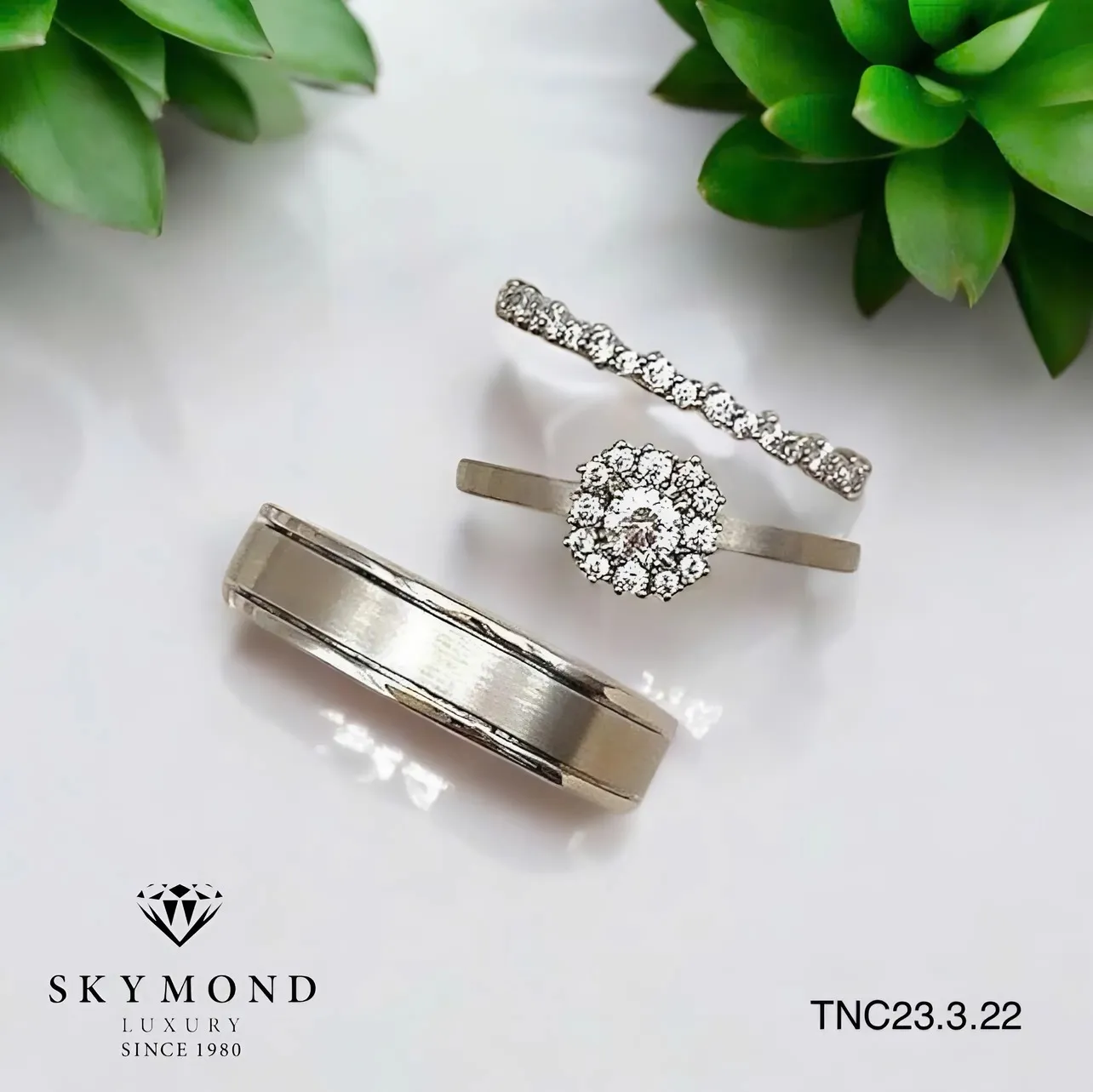 trang sức và nhẫn cưới platin